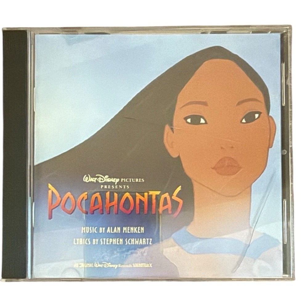VTG DISNEY POCAHONTAS Soundtrack CD - Blue and White case booklet 90s Disney cds - Picture 2 of 6